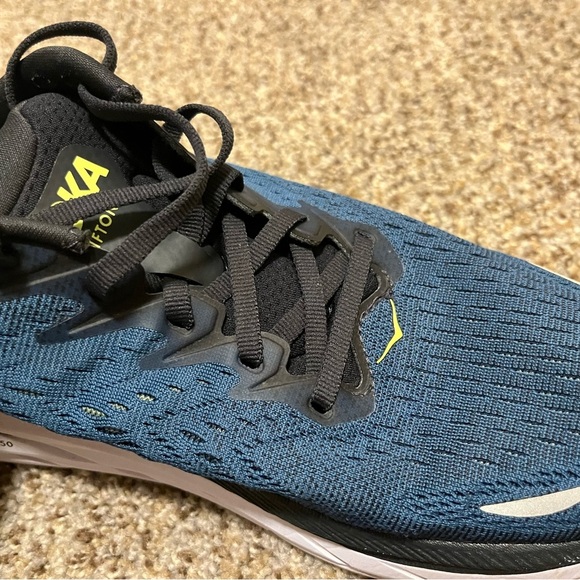 Hoka Men's Blue Coral and Black Athletic Shoes - Picture 7 of 15